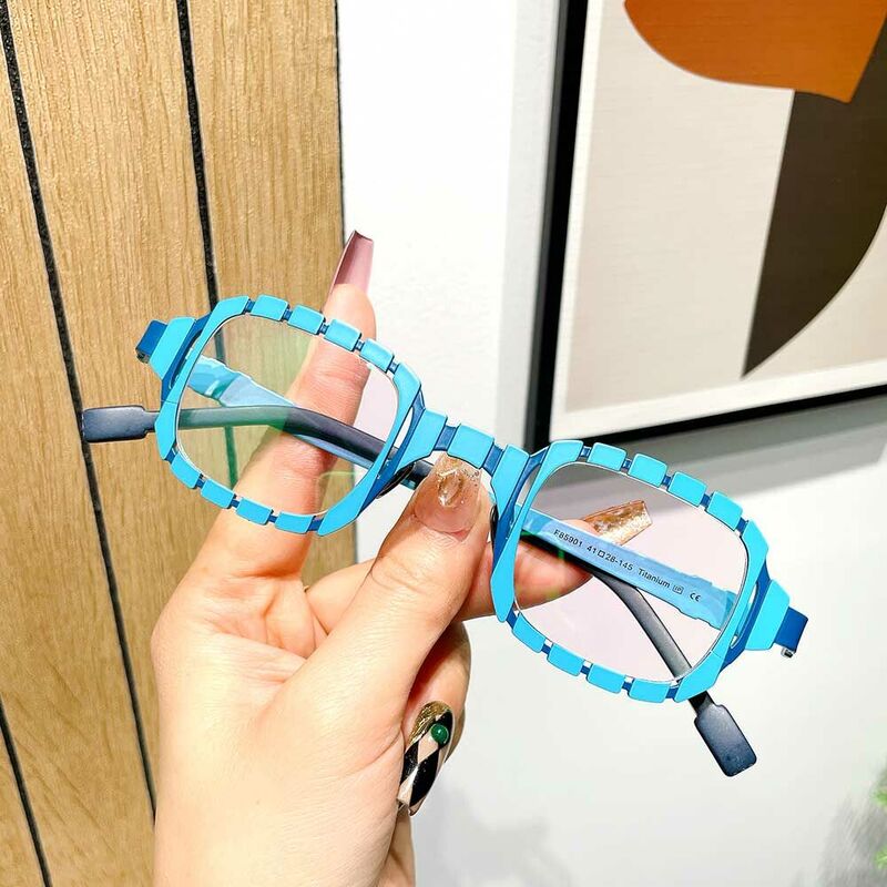 Lunettes de Vue Constance Carré Bleu