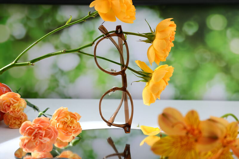 Maxine Round Brown Glasses
