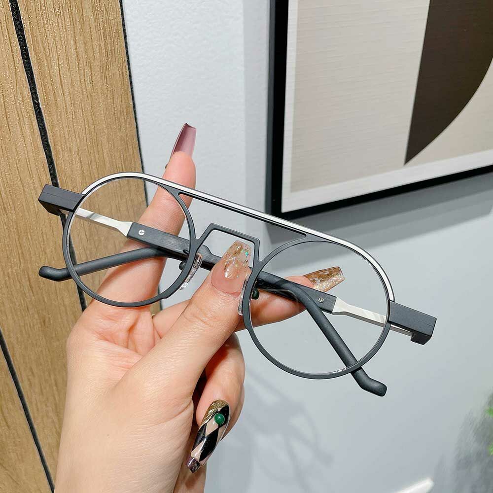 Harrima Aviator Black Glasses