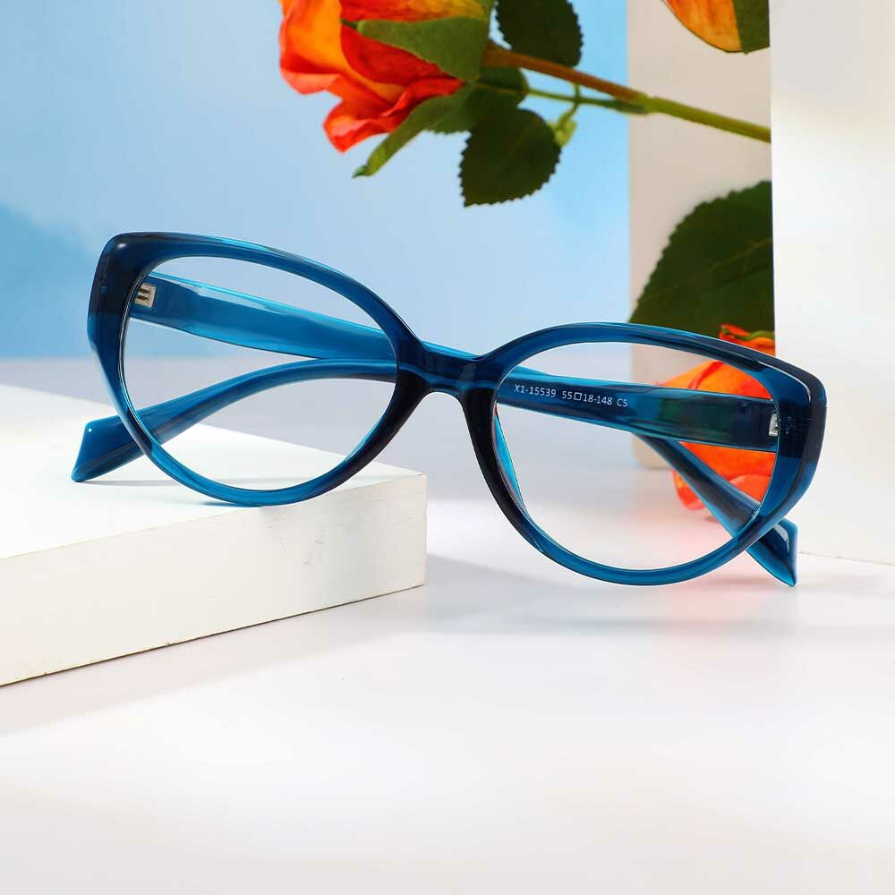 Occhiali da Vista Joan Cat Eye Blu
