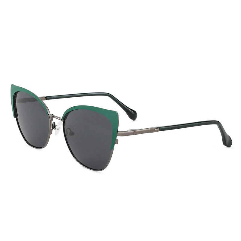 Fabulous Cat Eye Green Sunglasses