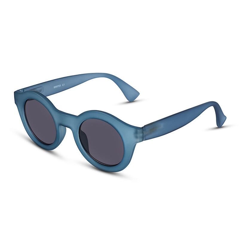 Candy Sweet Round Blue/Grey Sunglasses