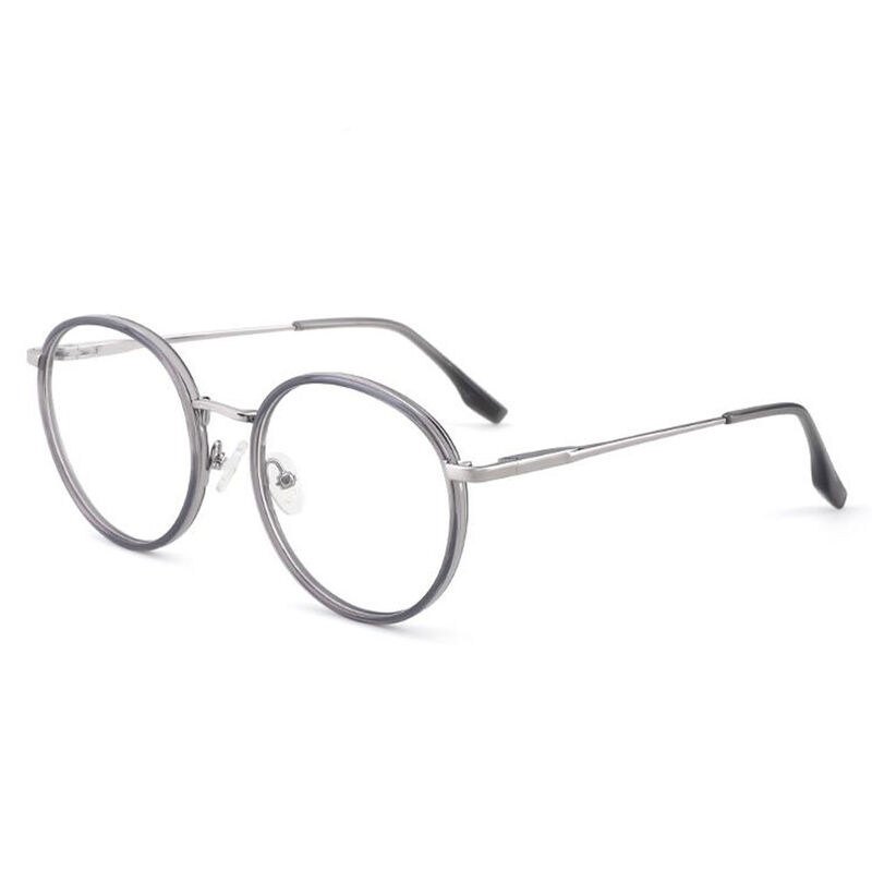 Harold Round Grey Glasses