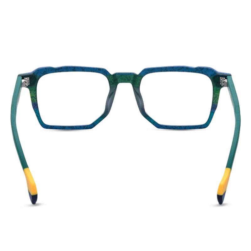 Marcus Square Blue Glasses
