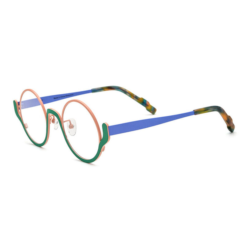 Ireno Round Green Glasses