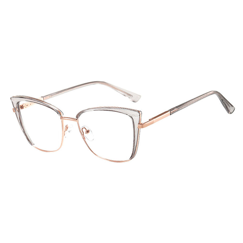 Clement Cat Eye Grey Glasses
