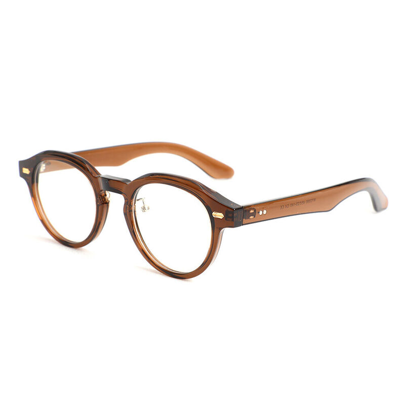 Frederic Runde Braune Brille