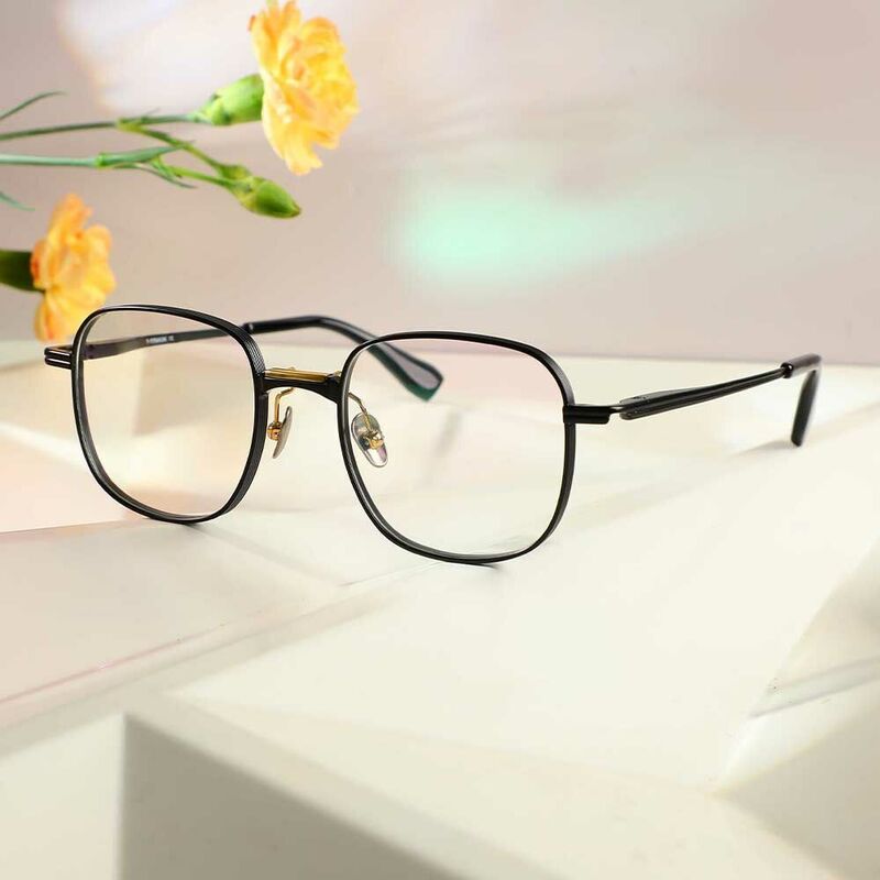 Greg Square Black Glasses