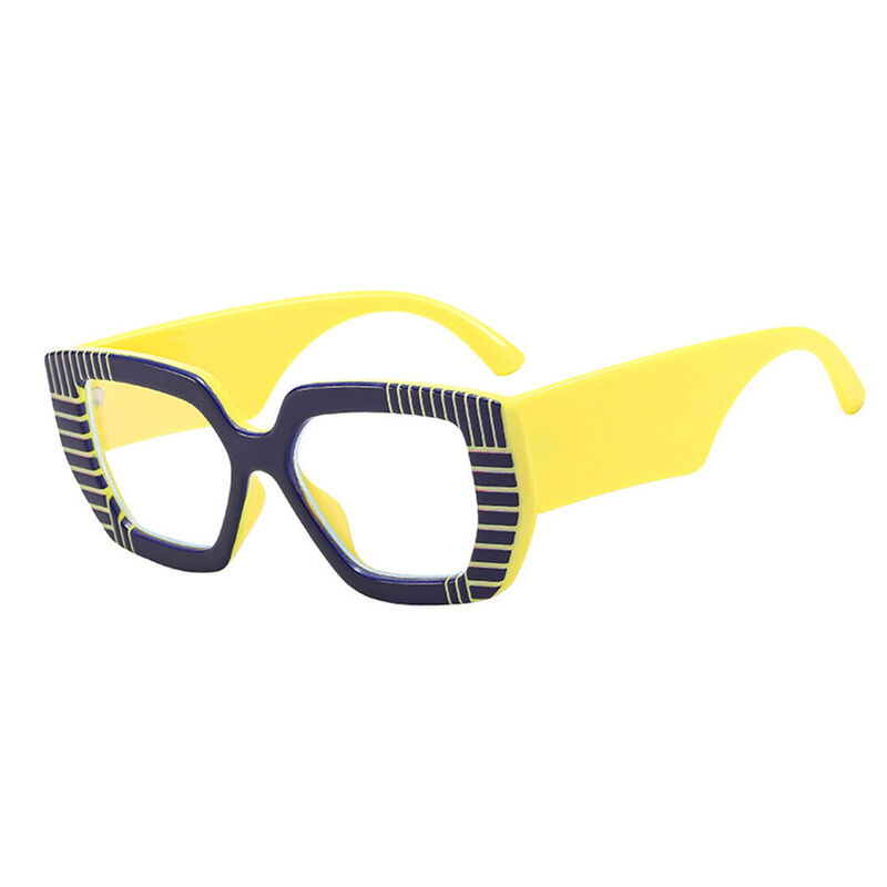 Novia Cat Eye Yellow Glasses