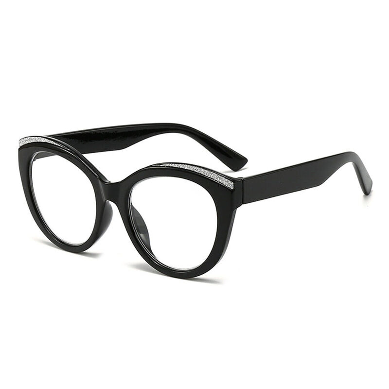 Lindra Cat Eye Black Glasses