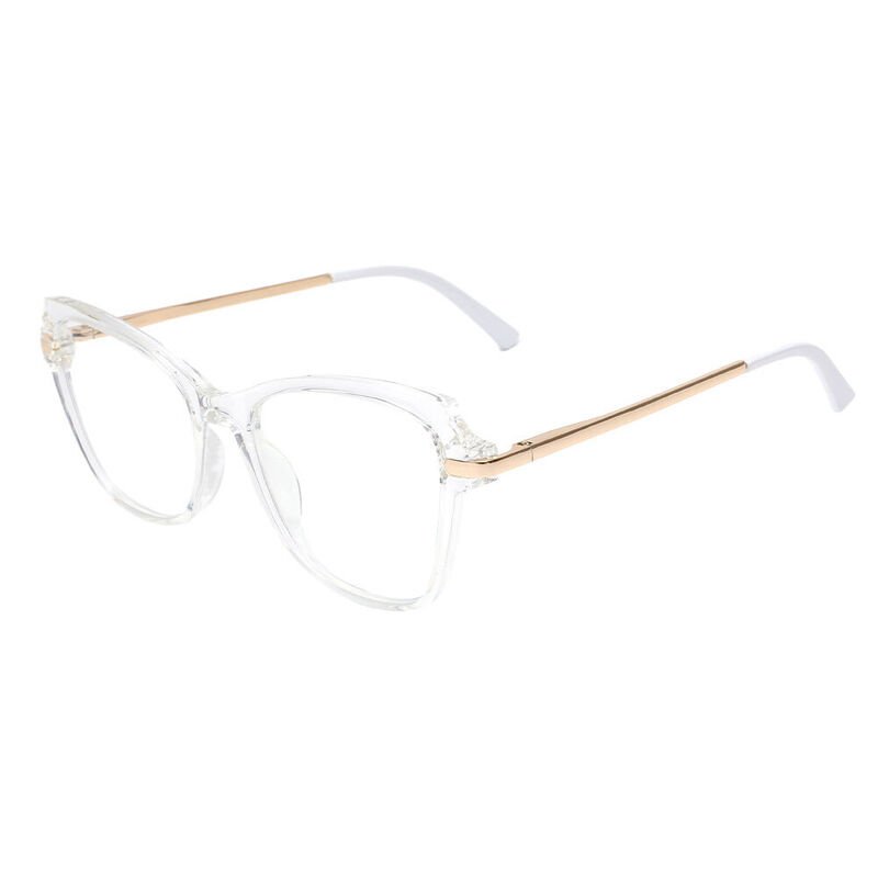 Evaei Cat Eye Clear Glasses