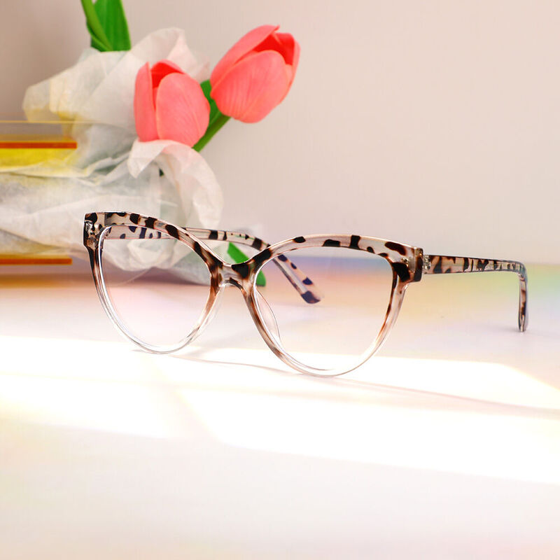 Lunettes de Vue Anthone Cat Eye Léopard