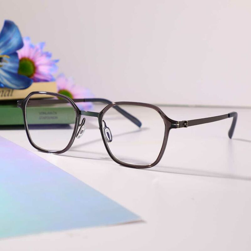 Coli Geometric Gray Glasses
