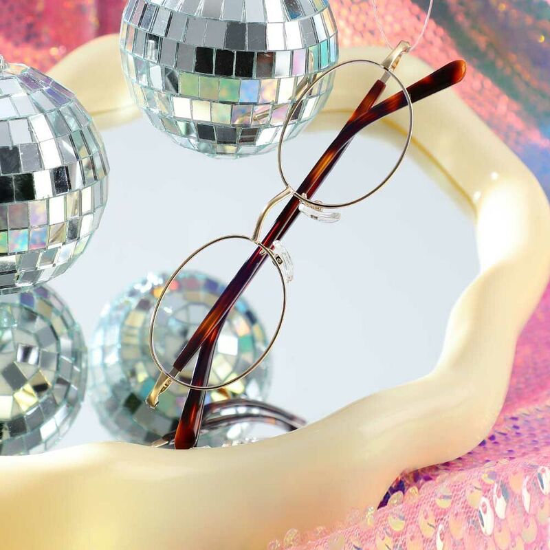 Ophelia Oval Gold Glasses