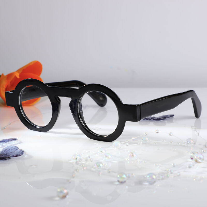 Lunettes de Vue Meroy Ronde Noir