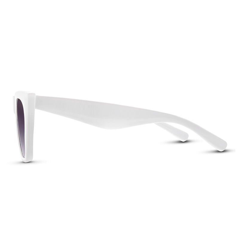Eyeteeth Cat Eye White/Grey Gradient Sunglasses