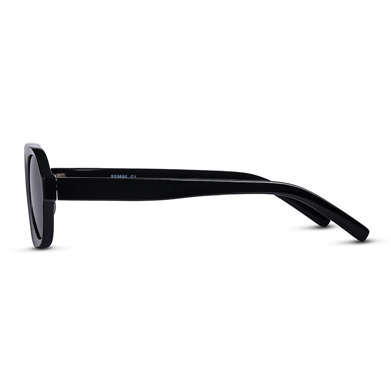 Dive in Oval Black/Grey Sunglasses