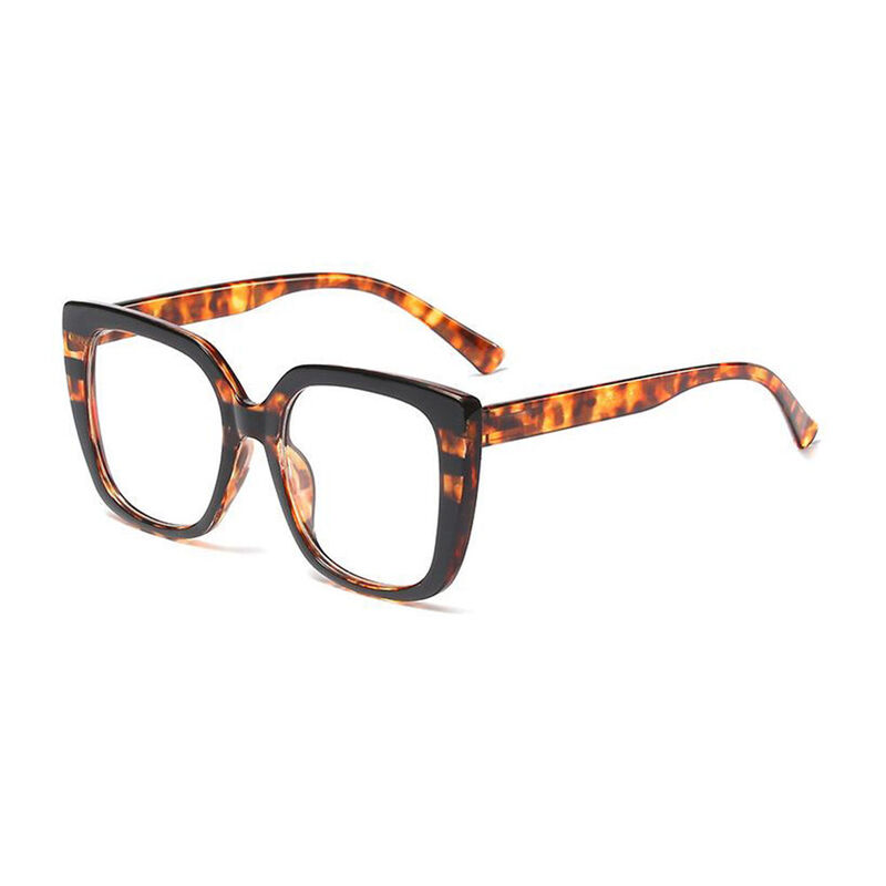 Wanda Cat-Eye Leopard Glasses