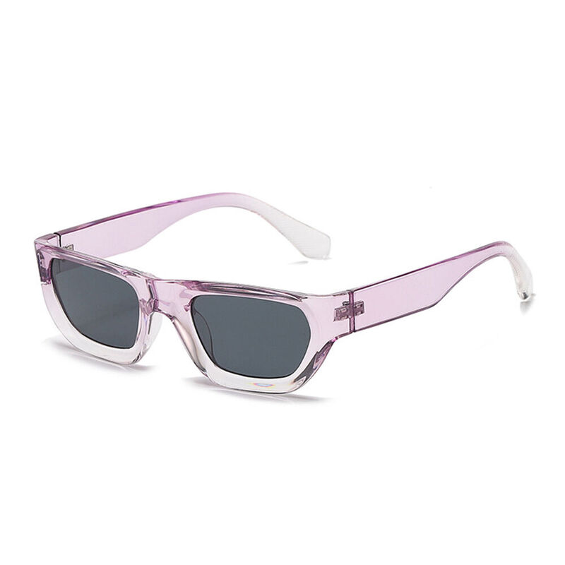Hanna Geometric Purple Sunglasses