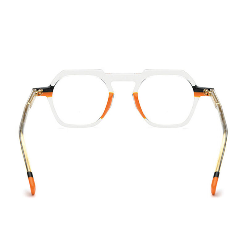 Conidi Geometric Clear Glasses
