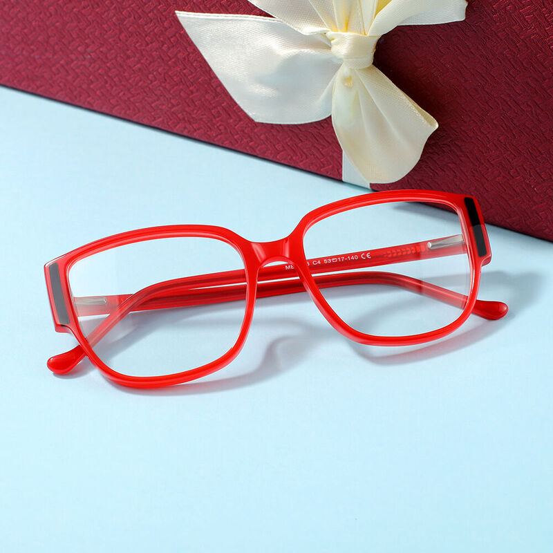 Winni Cat Eye Red Glasses