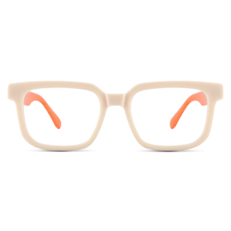 Maxwell Square Beige Glasses
