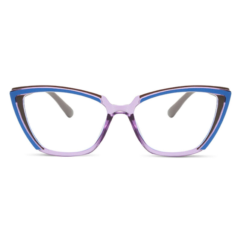 Keynes Cat Eye Purple Glasses