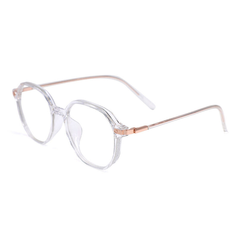 Moora Geometric Clear Glasses