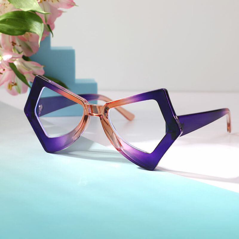 Eavi Cat Eye Purple Glasses