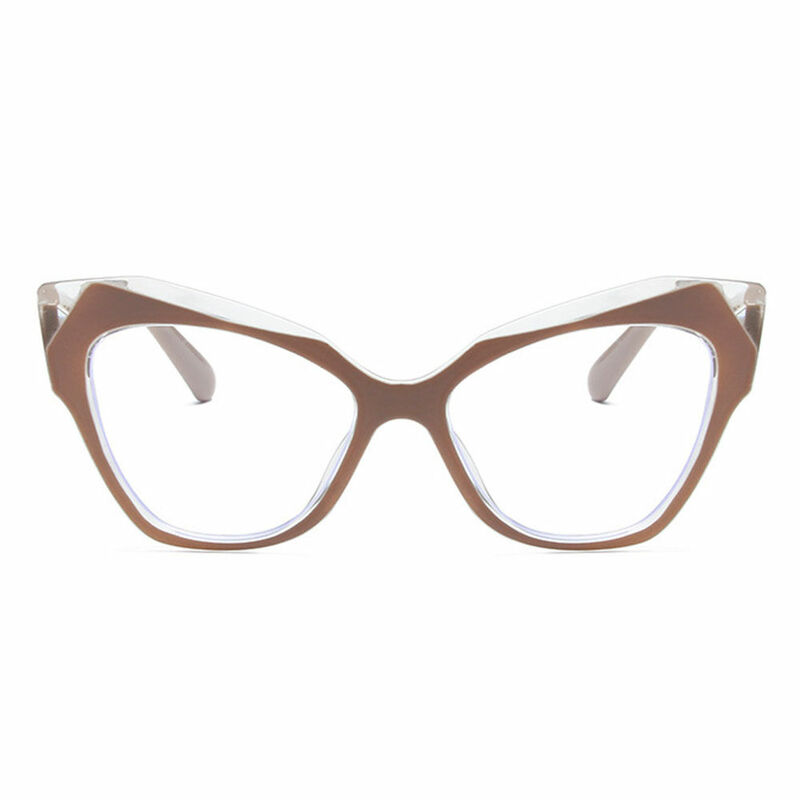 Rhod Cat Eye Brown Glasses