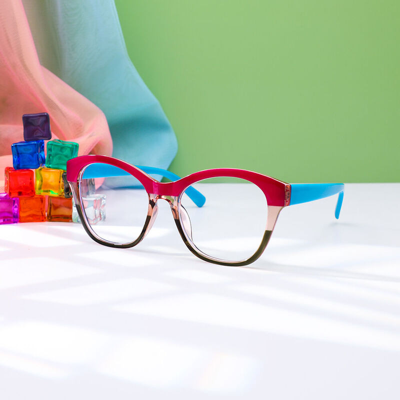 Lenee Cat Eye Pink Glasses