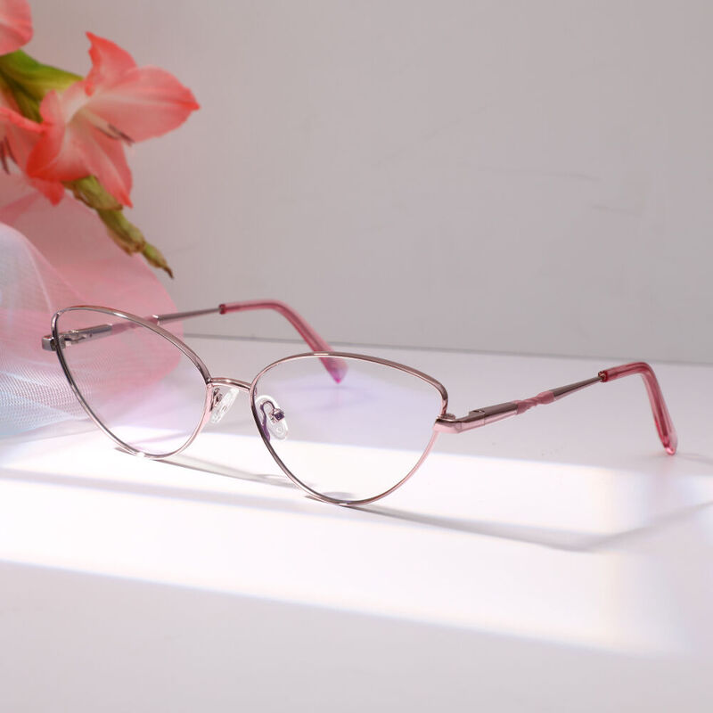 Holmes Cat Eye Pink Glasses