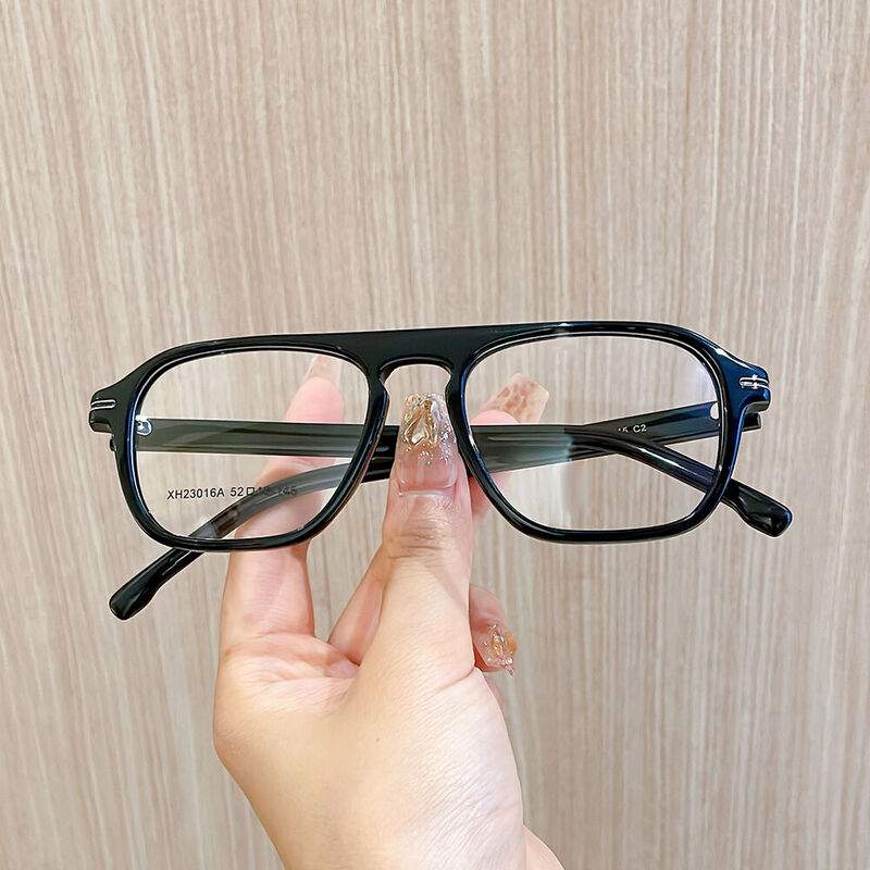 Swinbure Square Black Glasses