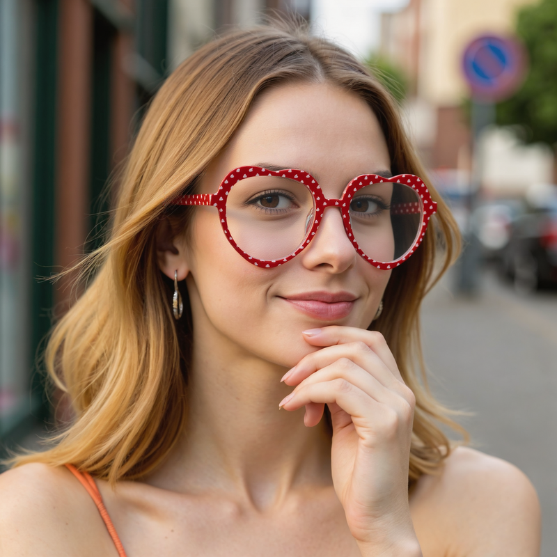 Barret Cat Eye Red Glasses