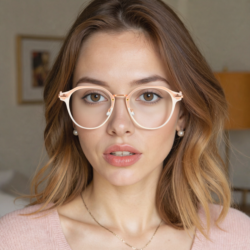 Moira Round Clear Glasses