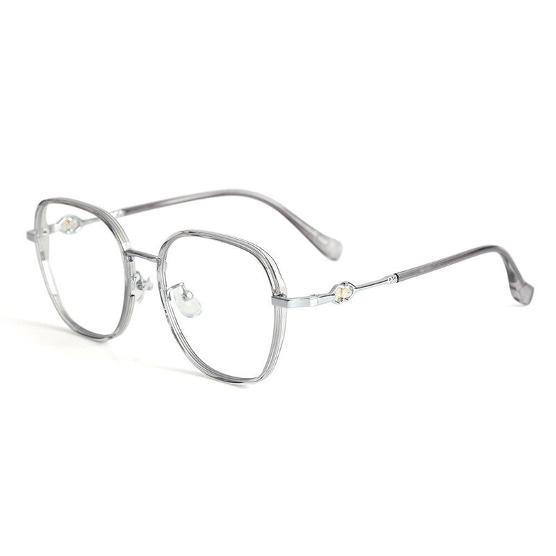 Deirdre Geometrische Graue Brille