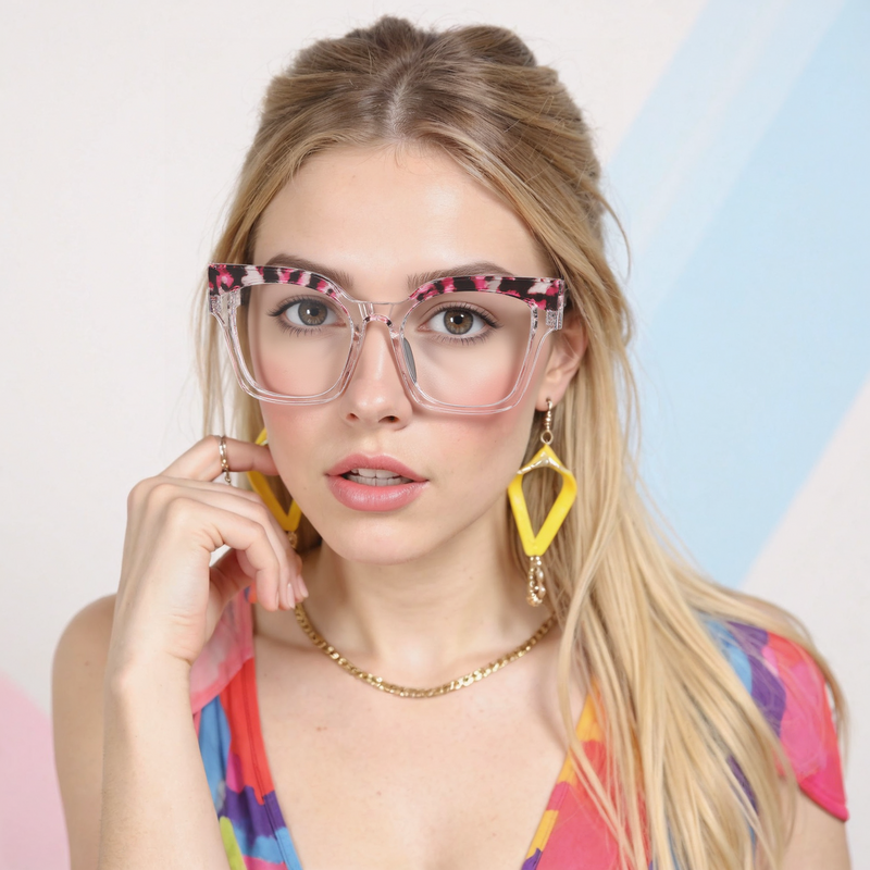 Gustave Cat Eye Purple Glasses