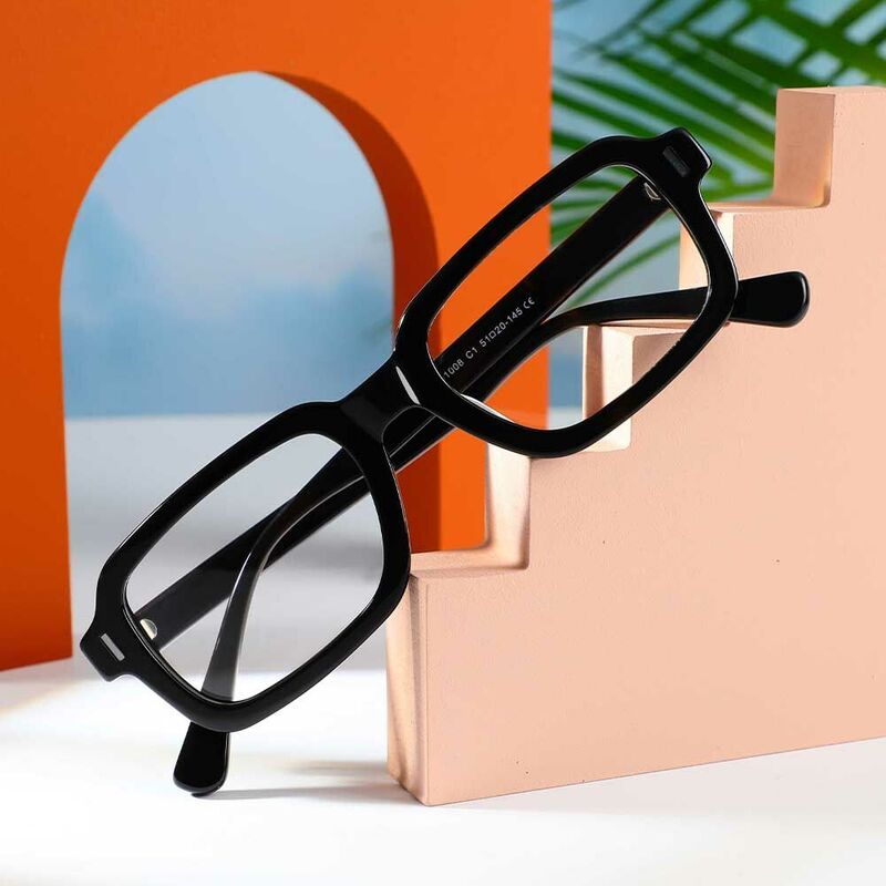 Occhiali da Vista Gloria Rettangolare Nero