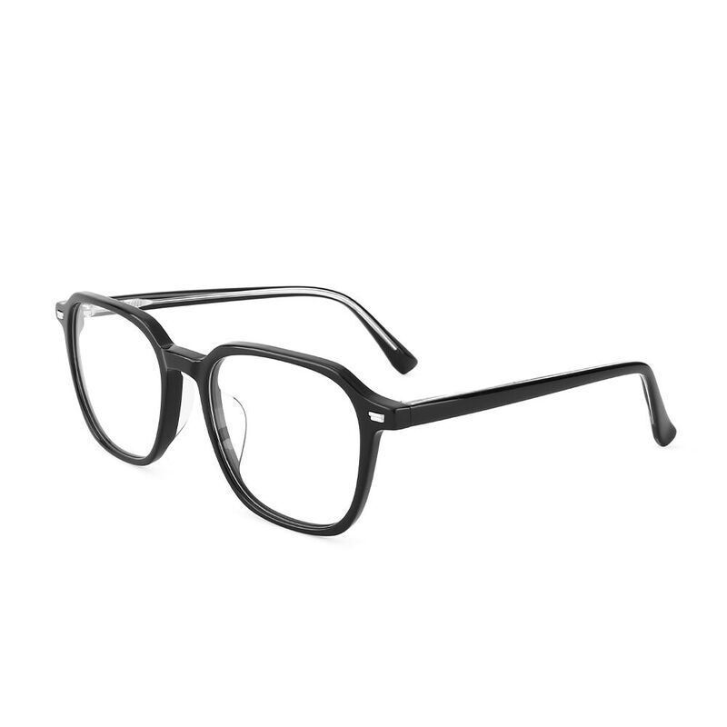 Zeny Geometric Black Glasses