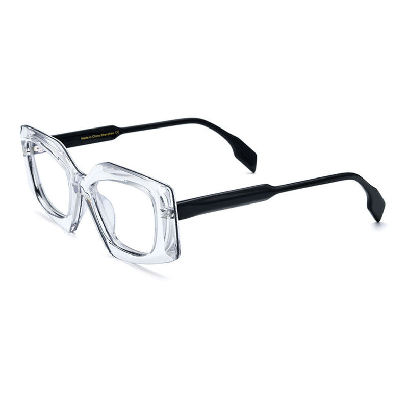 Coley Geometric Black Glasses