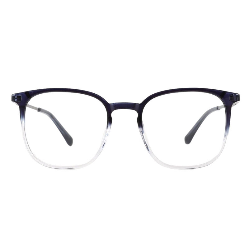 Schmidt Round Blue Glasses