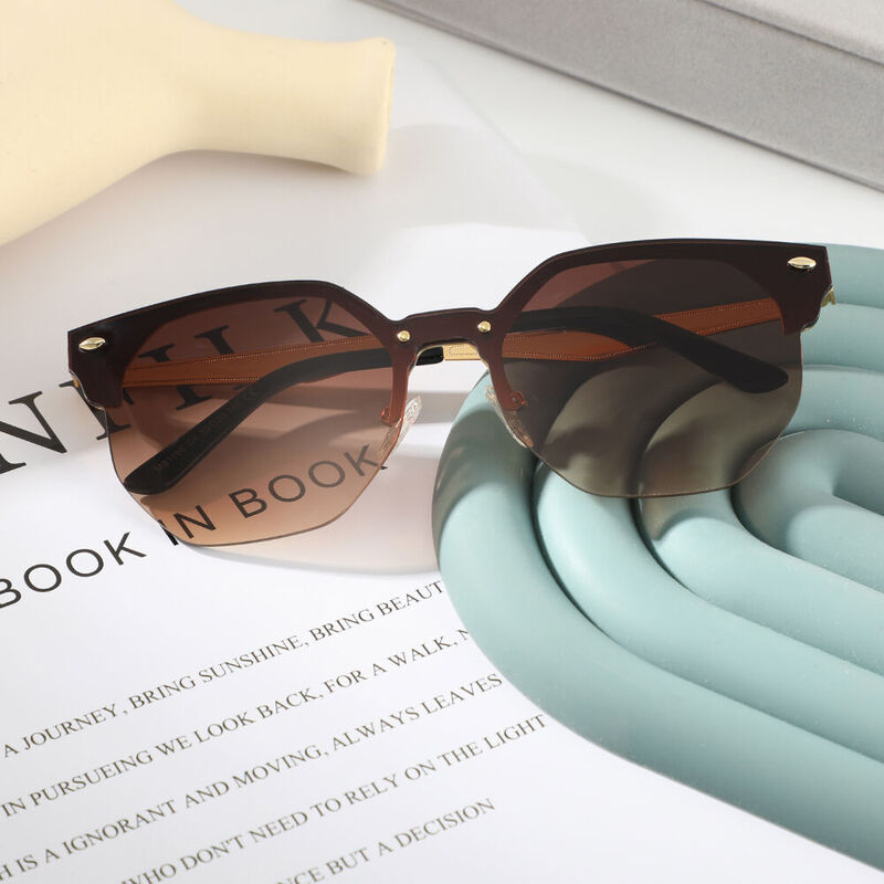 Kenth Browline Brown Sunglasses