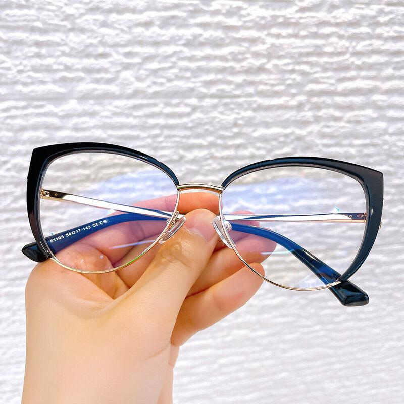 Doona Cat Eye Schwarze Brille