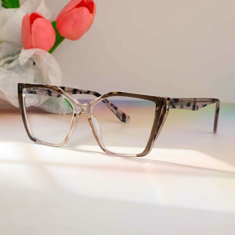 Whitehea Cat Eye Leopard Glasses