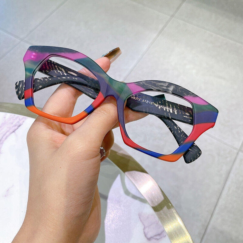 Virgil Cat Eye Schwarze Brille