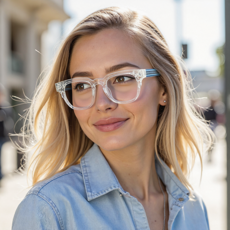 Dylan Quadratische Klare Brille