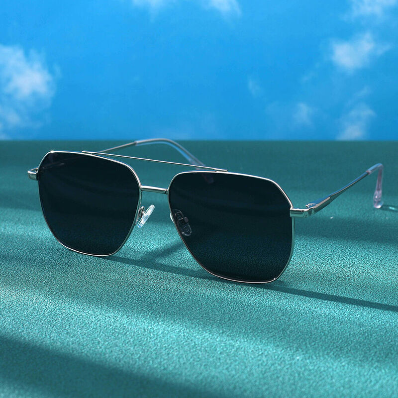 Brave Aviator Silver Sunglasses