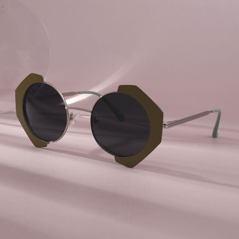 Combo Round Yellow Sunglasses
