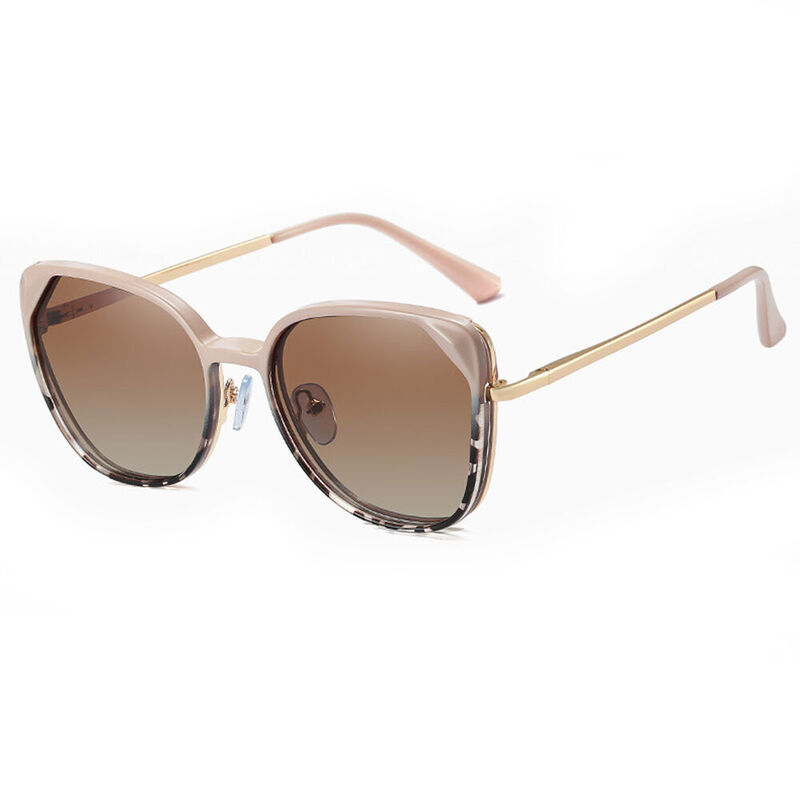 Stroll Cat Eye Brown Leopard Glasses