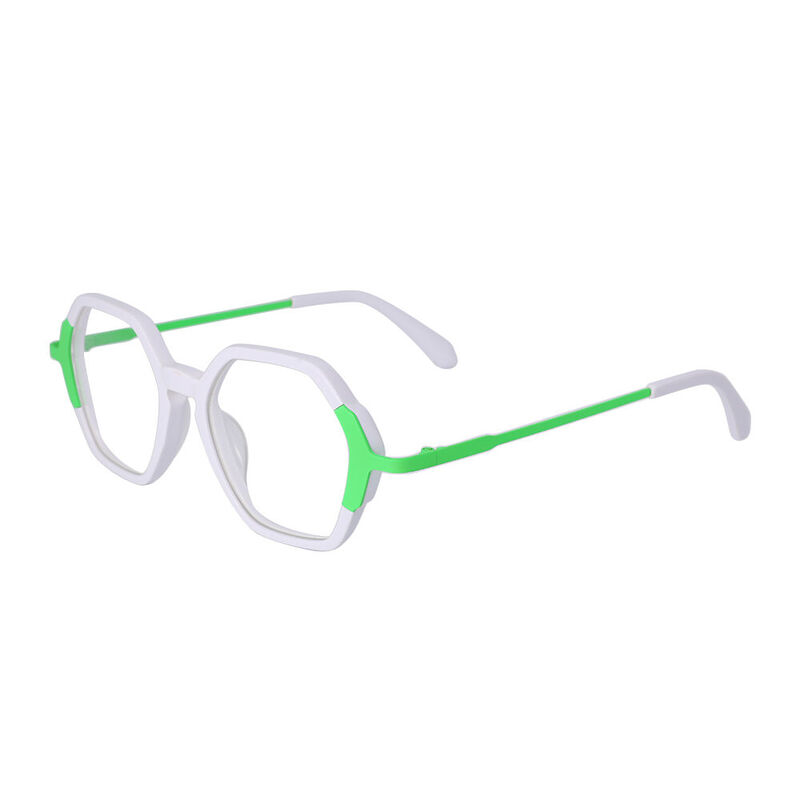 Kmilli Geometric White Glasses